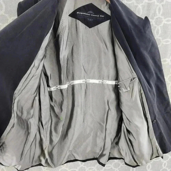 Bugatchi UOMO For Michael Jordan 100% Silk Gray Blazer Men's L - Picture 4 of 14